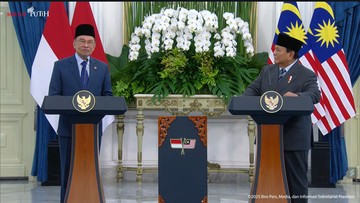 Prabowo dan Anwar Ibrahim Sepakat Percepat Kerja Sama Ekonomi